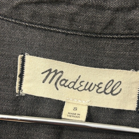 Madewell Gray Denim Shirt Dress size small - Picture 5 of 7